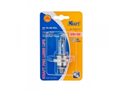 Автолампа H4 12v60/55w (P43t) Kraft Pro Long Life от KRAFT Автолампа H4 12v60/55w (P43t) Kraft Pro Long Life
